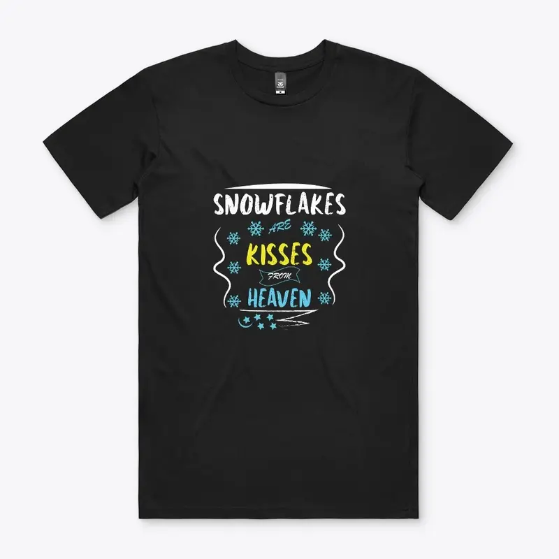 snowflakes are kisses T-shirt design