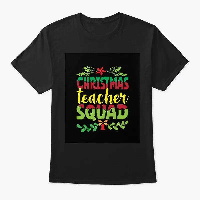 christmas teacher squad t-shirt design